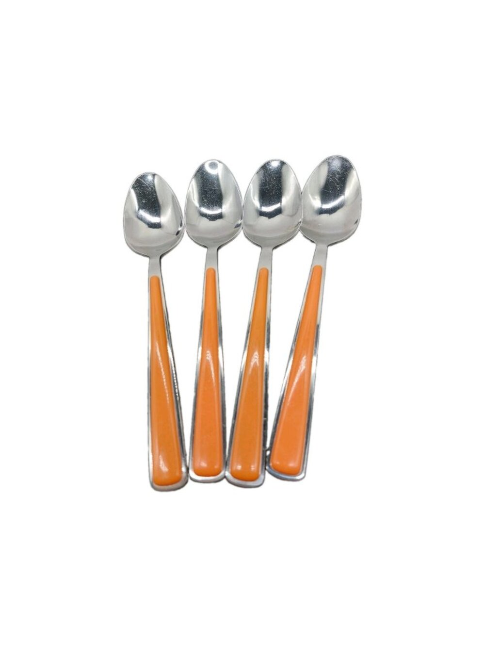 Fiesta Flatware Merengue Place Dinner Spoons 8" Orange Set Of 4